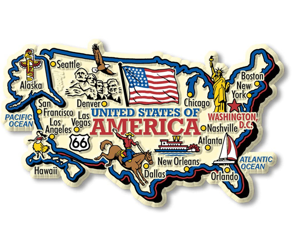 United States Jumbo Souvenir Magnet