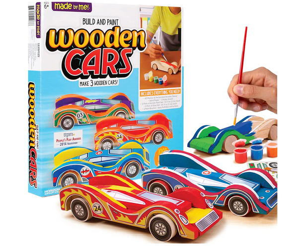 Build and Paint Your Own Wooden Cars