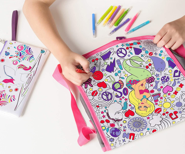 Color Your Own Messenger Bag Kit