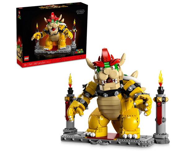 Bowser Super Mario Lego Statue