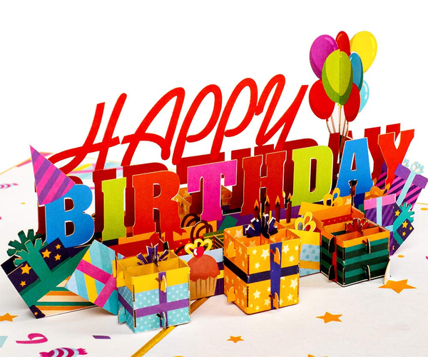 Paper Love Pop Up 3D Birthday Card