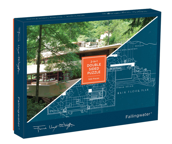 Frank Lloyd Wright Fallingwater Two-Sided Puzzle