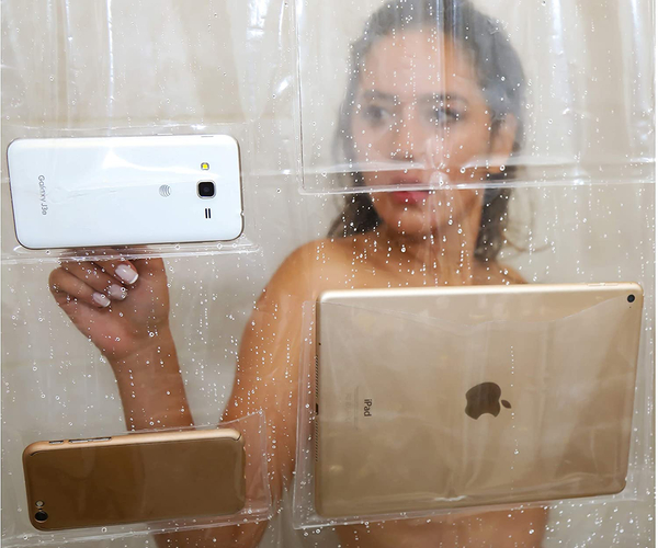 Electronics Shower Curtain Holder