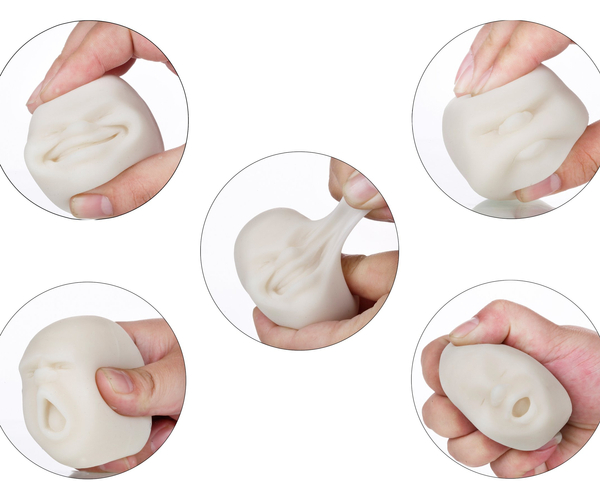 Human Face Stretchy Squishy Stress Ball