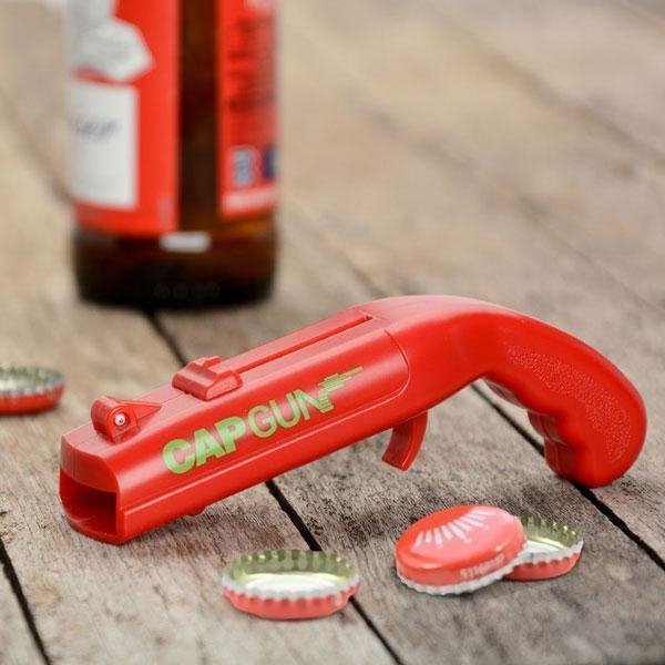 Cap Gun Beer Bottle Opener & Gun Toy Gun