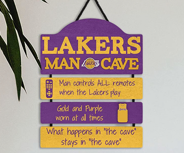 Lakers Man Cave Sign