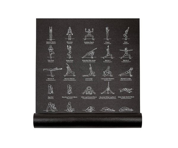 NewMe Fitness Instructional Yoga Mat