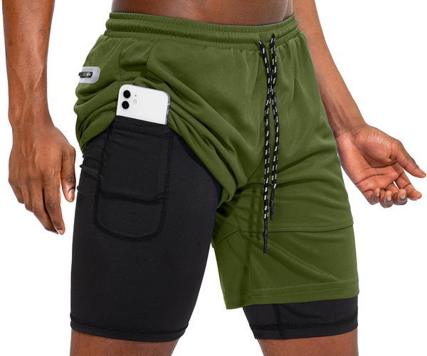 Phone Holding Workout Shorts