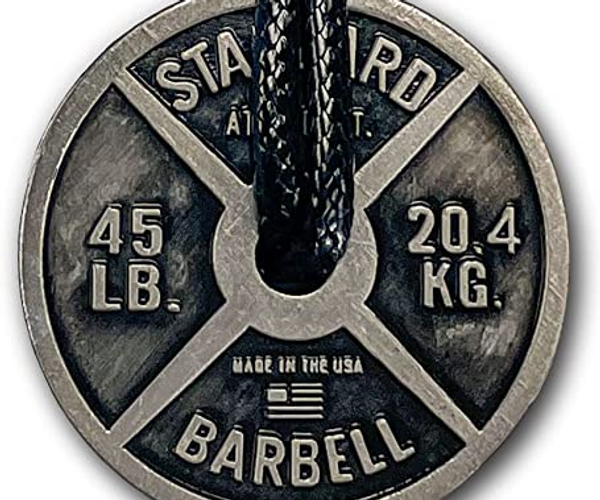 Workout Plate Necklace