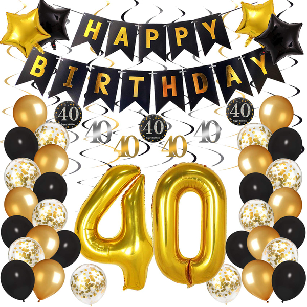 40th Birthday Party Decor
