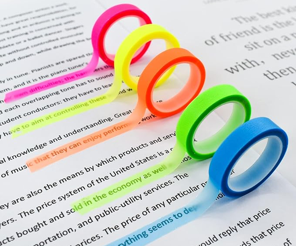 Transparent Highlighter Tape