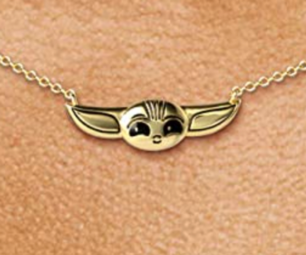 Baby Yoda Gold Necklace