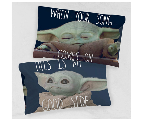 Baby Yoda Meme Pillow