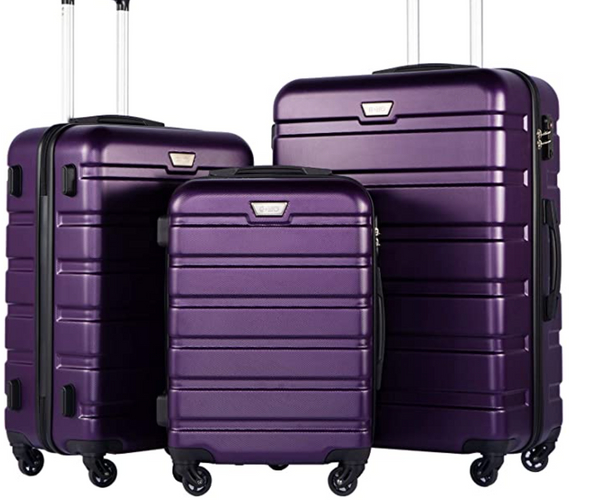 Purple Luggage Set