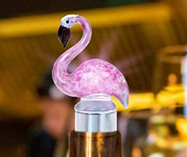 LED Flamingo Wine Bottle Stopper