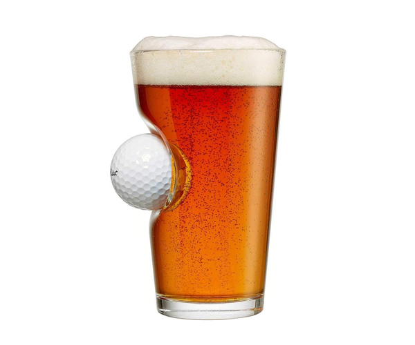 BenShot Pint Glass with Golf Ball
