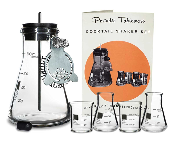 Periodic Tableware Cocktail Shaker Set