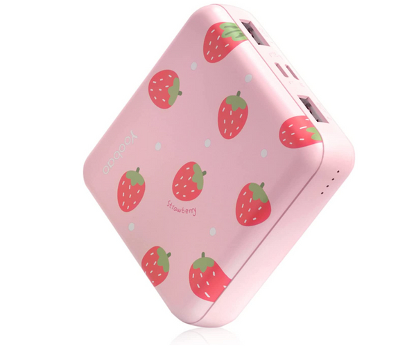 Cute Strawberry Power Bank