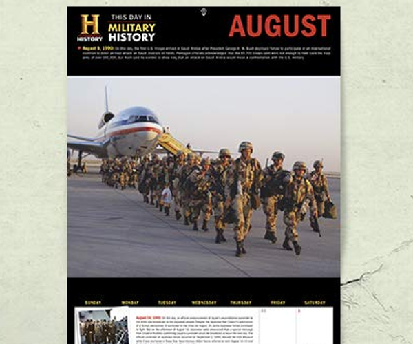 This Day in Military History Calendar
