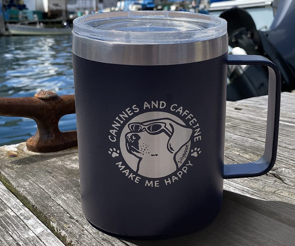 Canines and Caffeine Funny Mug