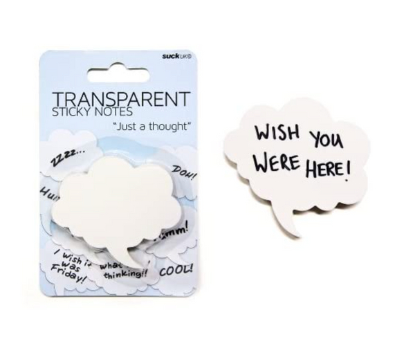 Transparent Thought Bubble Sticky Notes