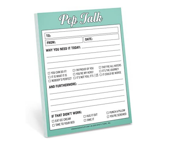 Pep Talk Notepad