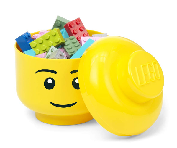LEGO Head Storage Bin
