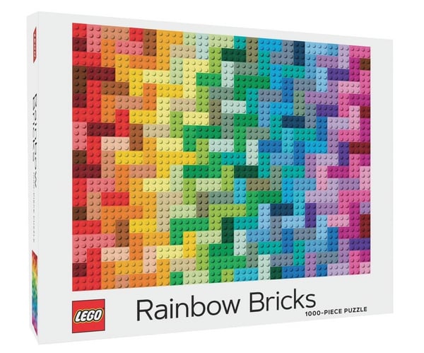 LEGO Rainbow Bricks 1000 Piece Puzzle
