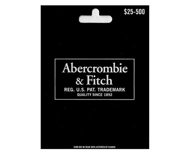 Abercrombie and Fitch Gift Card