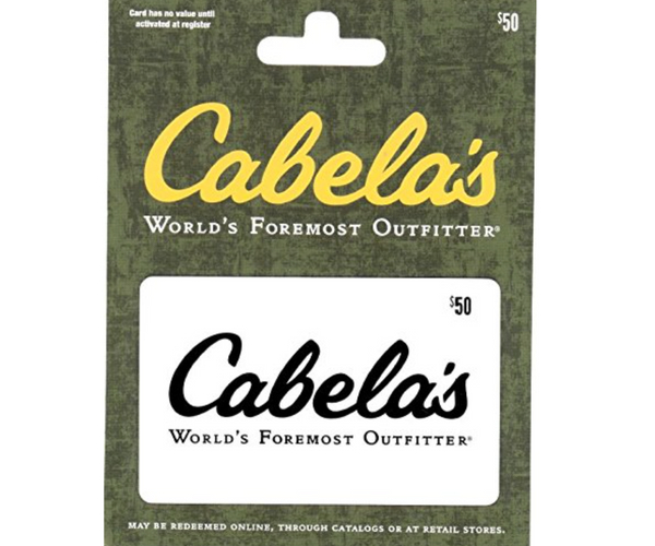 Cabela's Outfitters Gift Card