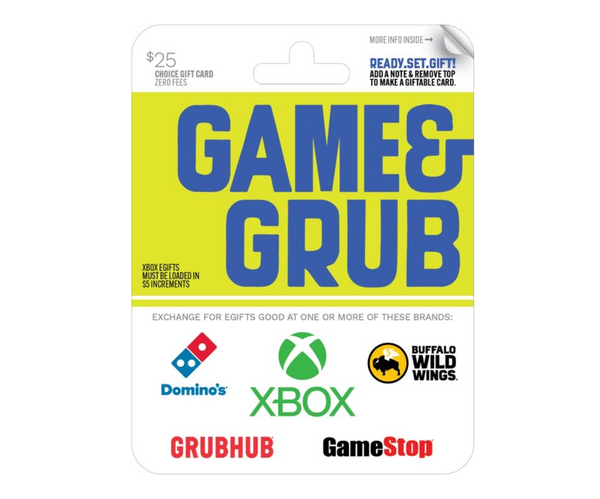 Games and Grub Gift Card