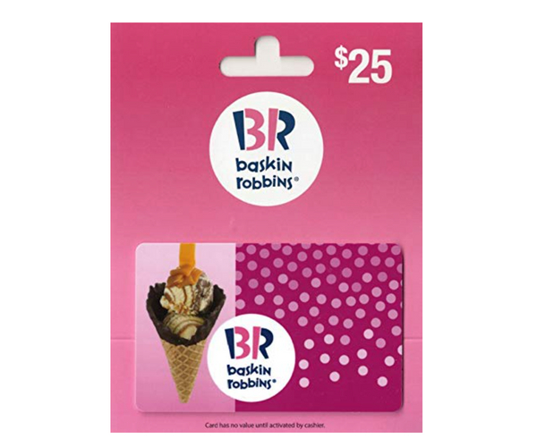 Baskin Robbins Ice Cream Gift Card