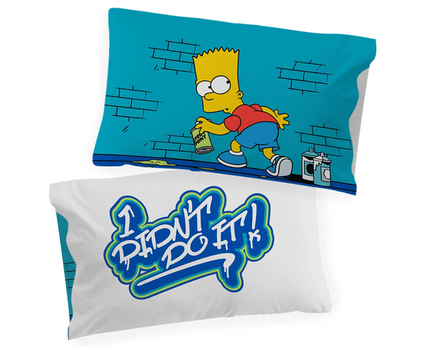 I Didn't Do It Reversible Bart Simpson Pillow