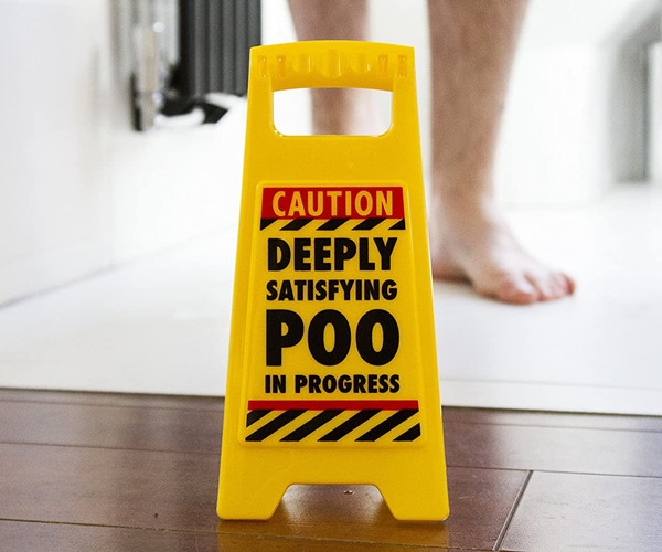 Deeply Satisfying Poo Funny Sign