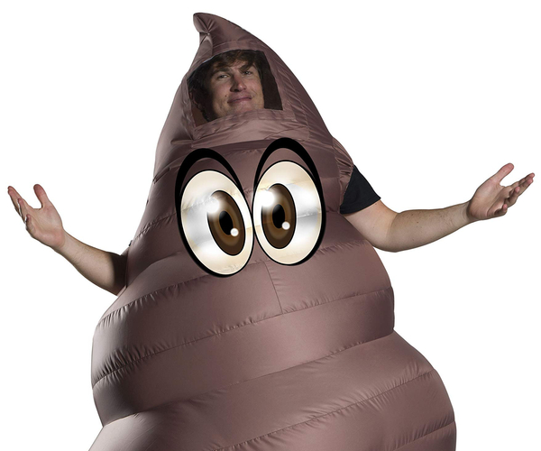 Inflatable Poop Emoji Costume