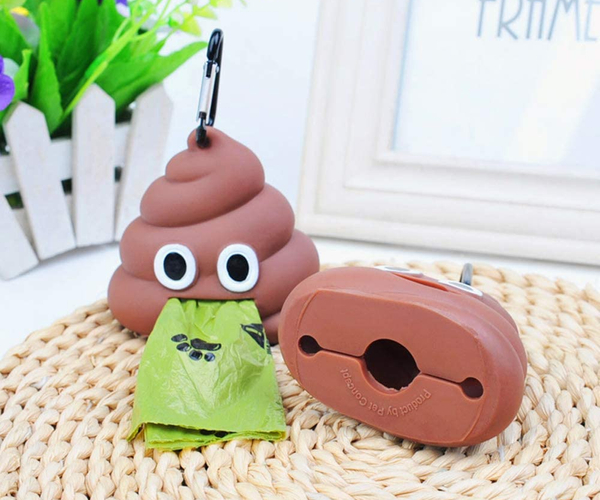 Poop Emoji Dog Bag Holder