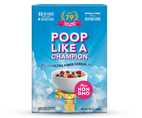 Poop Like a Champion Cereal