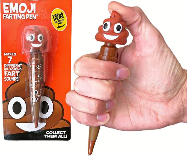 The Farting Poop Emoji Pen