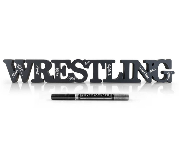 3D Wrestling Autograph Plaque
