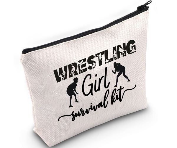 Wrestling Girl Cosmetic Make Up Bag
