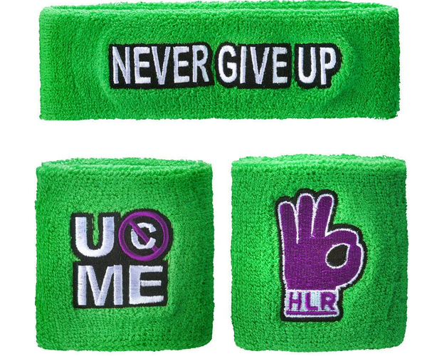 Never Give Up John Cena Wristband Set
