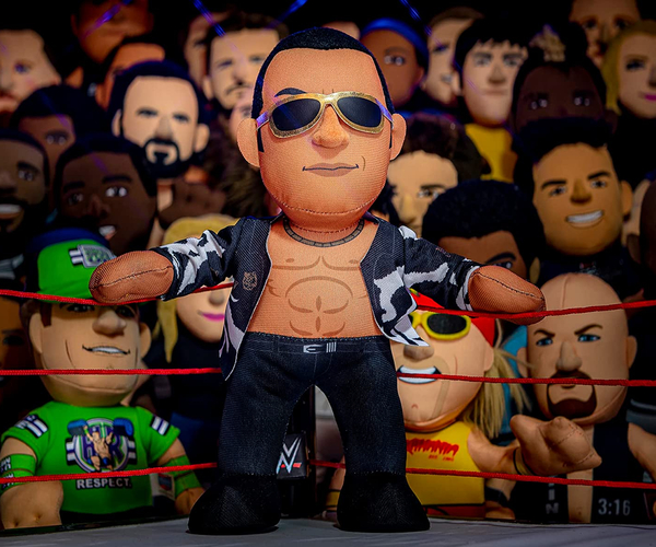 WWE Old School The Rock Plushie