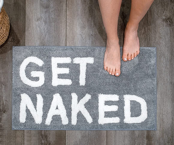 Get Naked Funny Bath Mat