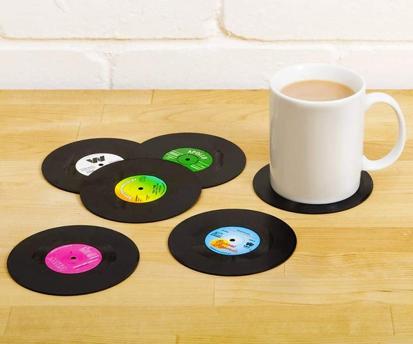 Vinyl Record Coasters