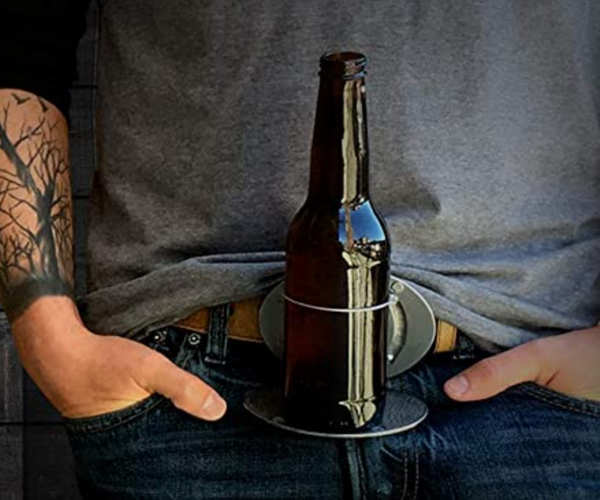 BevBuckle Belt Buckle Beer Holder