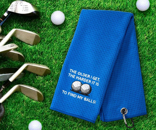 Find My Balls Funny Golf Towel