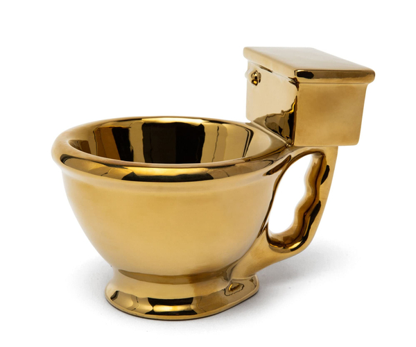 Golden Toilet Mug