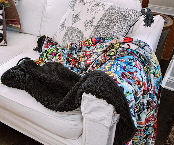 Oversized Fleece Marvel Comics Throw