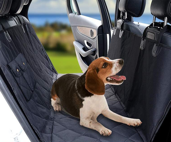 Dog Seat Cover Hammock with Pet Seat Belts