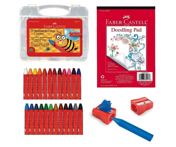 Back to School Beeswax Crayon Coloring Set